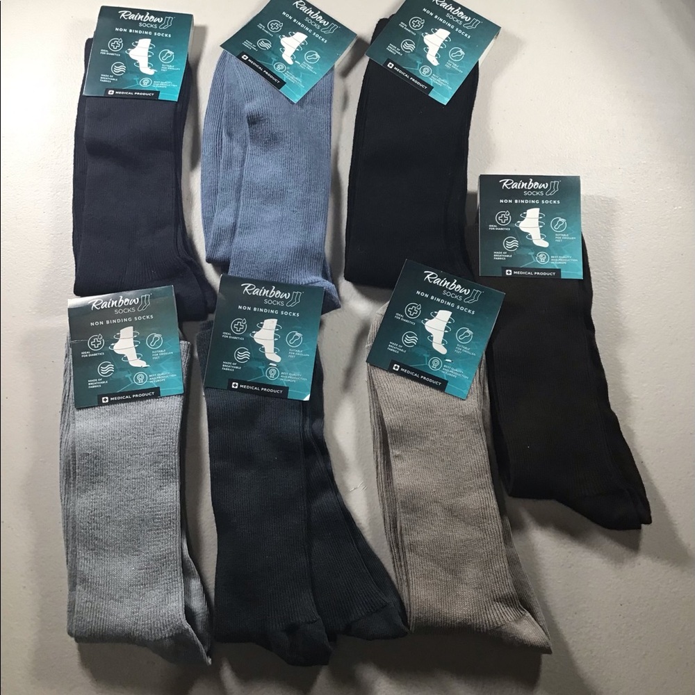 Rainbow socks medical